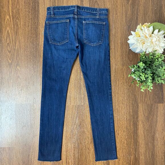 Current/Elliott The Roller Bonfire Raw Hem Slouchy Ankle Jeans Sz 24 - Picture 5 of 9